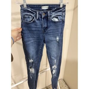 Altar'd State Jeans Distressed Skinny‎ Dark Wash Size 24